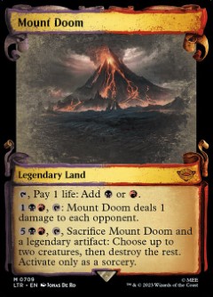 Mount Doom The Lord of the Rings- Tales of Middle-earth Scroll Frame